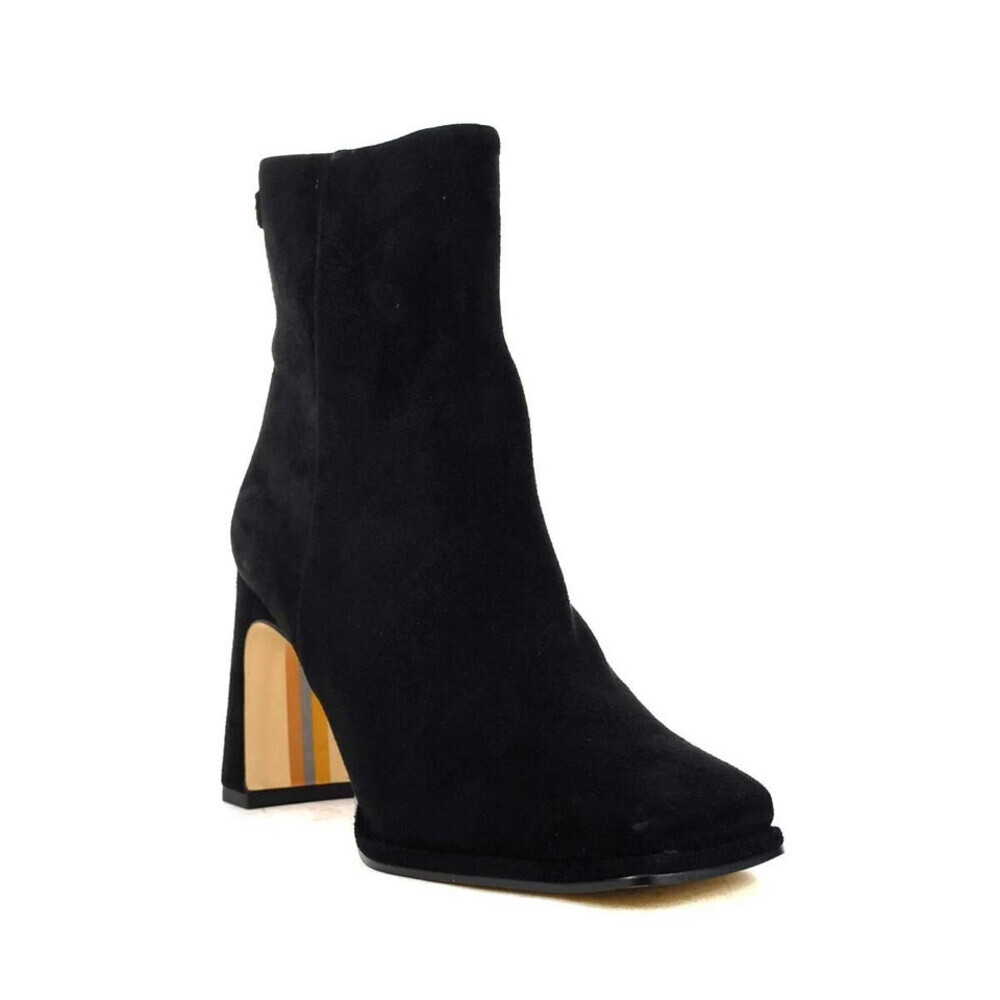 Sam Edelman Irie I8257L2001 Boots Women's Black Suede Block Heel Bootie LION766